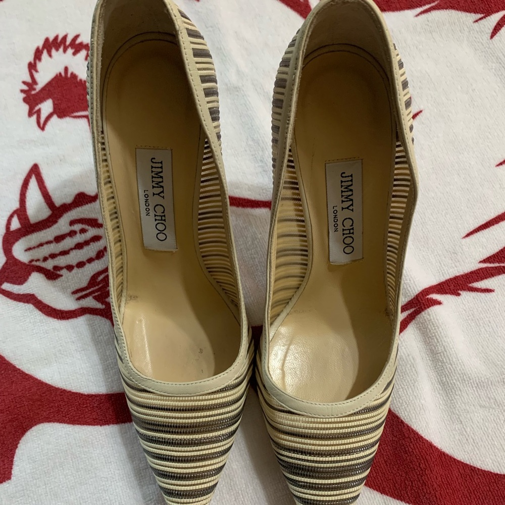 Jimmy Choo Striped Heels